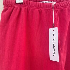 Perfect White Tee hot pink Sweatpants